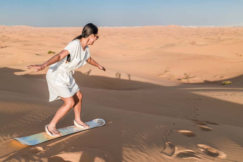 Sandboarding in the Sechura desert