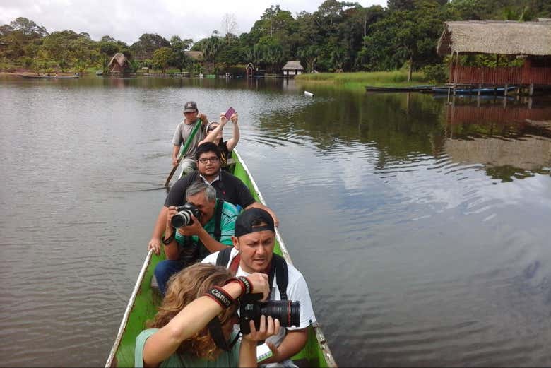 Boat trip down laguna milagros