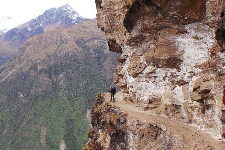 Disfrutando de la ruta de trekking