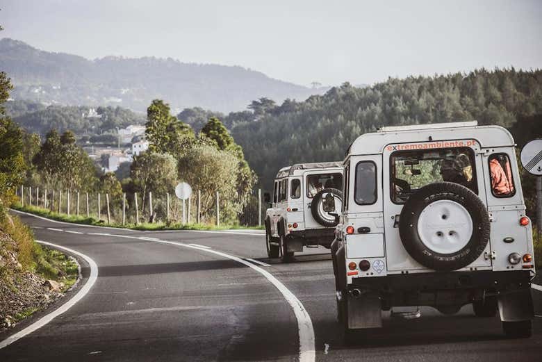 Durante el tour en jeep por el Algarve