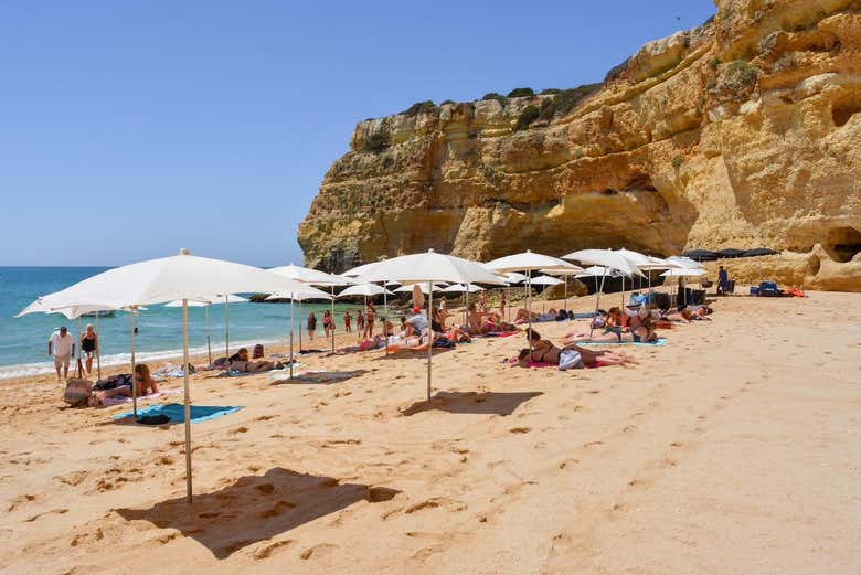 Beach on the Algarve's coastline