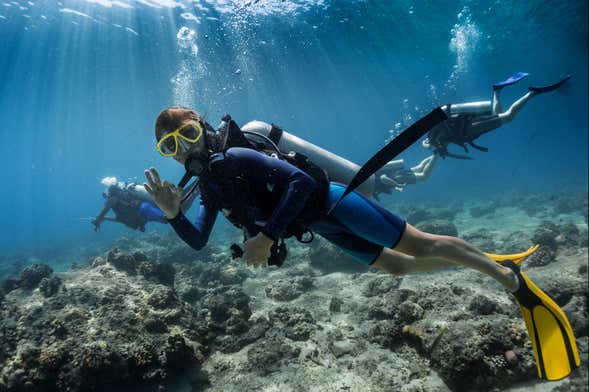 Bautismo de buceo en Garajau