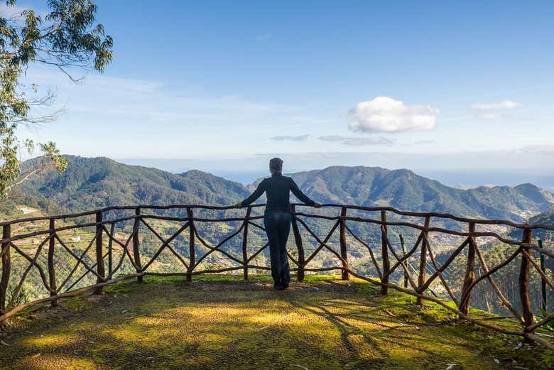 En un mirador de la isla