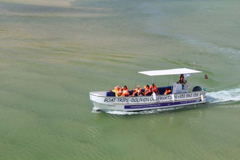 Aboard the boat