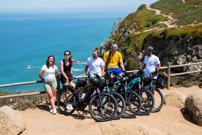 Disfrutando del tour en bicicleta eléctrica