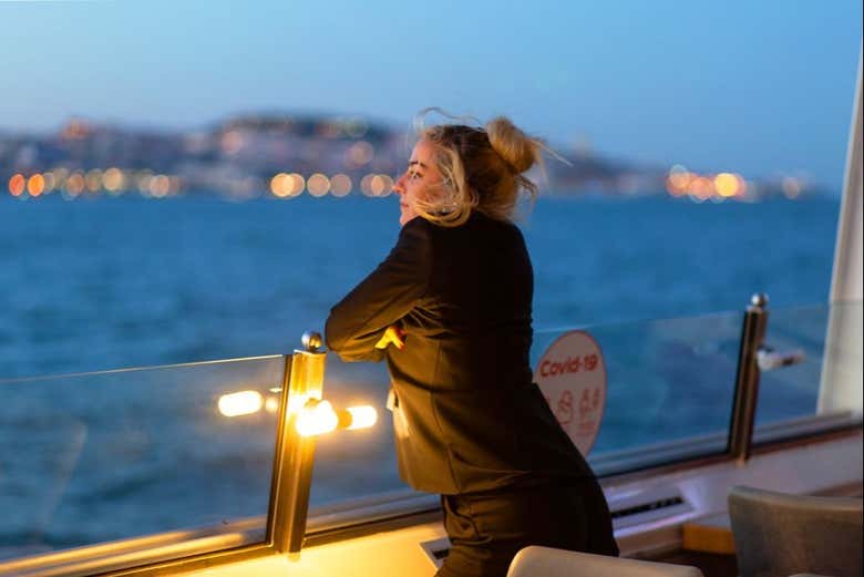 Disfrutando de las vistas desde el barco