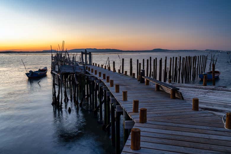 Ponton dans l'estuaire du Sado