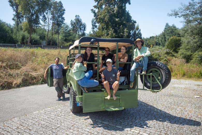 Todo preparado para recorrer en jeep los alrededores de Oporto