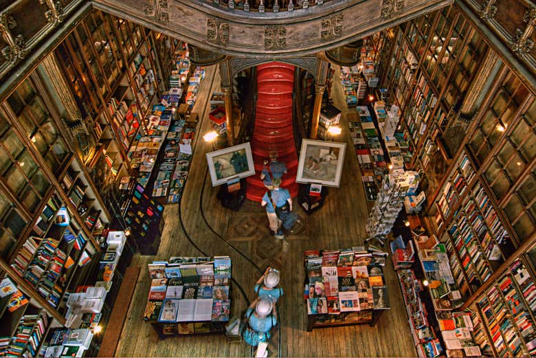 Interior de la librería Lello