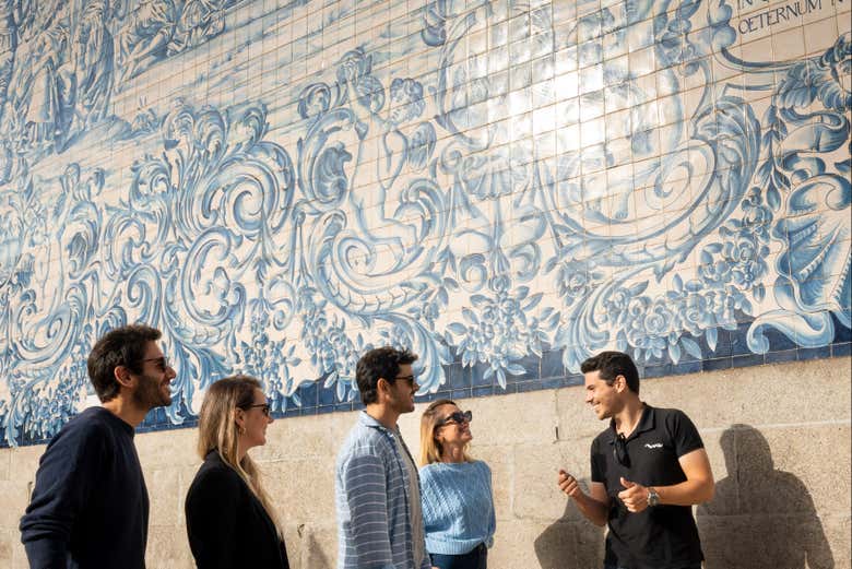 Admire the blue tiles at São Bento Station