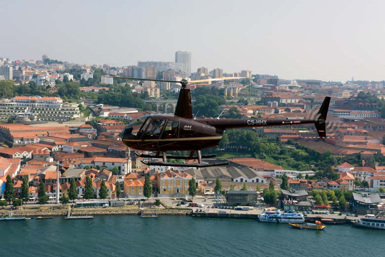 Veréis desde el aire el curso del Duero a su paso por Oporto