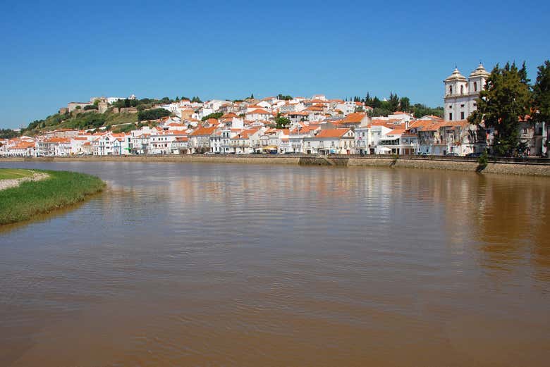 Desfrutando do passeio de barco por Alcácer do Sal