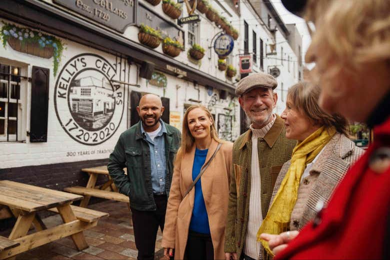 Disfrutando del tour por los pubs de Belfast