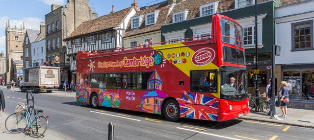 Cambridge Hop On Hop Off Bus Tour