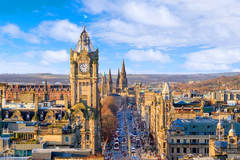 Panorámica de Edimburgo, la capital de Escocia