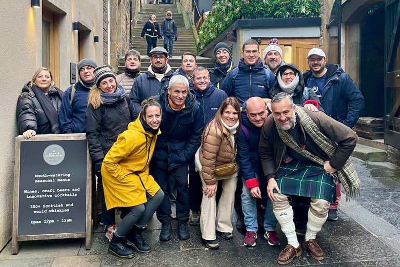 Saboreando el whisky en Edimburgo