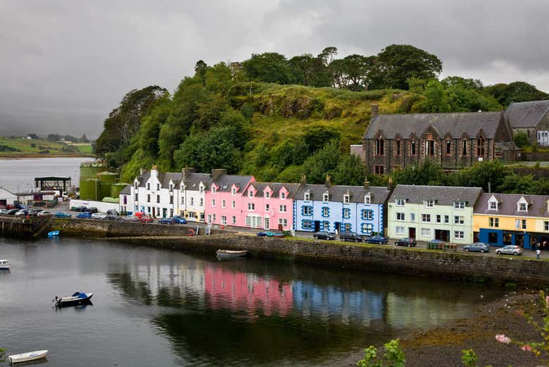 Las coloridas casas de Portree