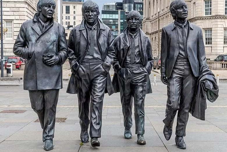 The Beatles statue