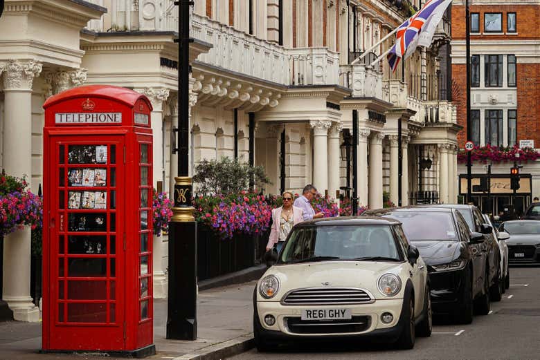 Una de las calles de la zona de Mayfair 