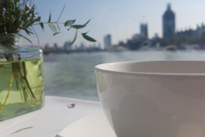 Afternoon tea with views of London