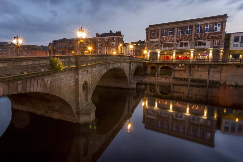 Puente de York al anochecer