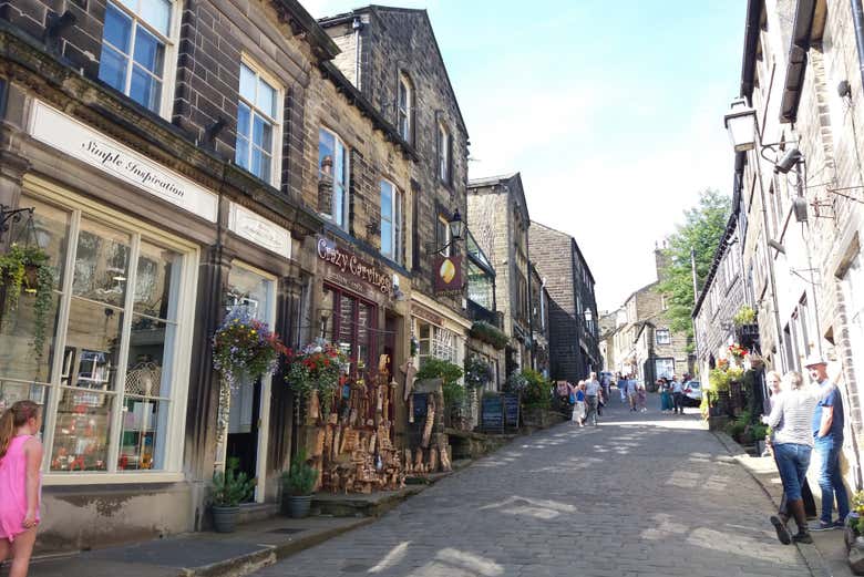 Quaint shops in Haworth