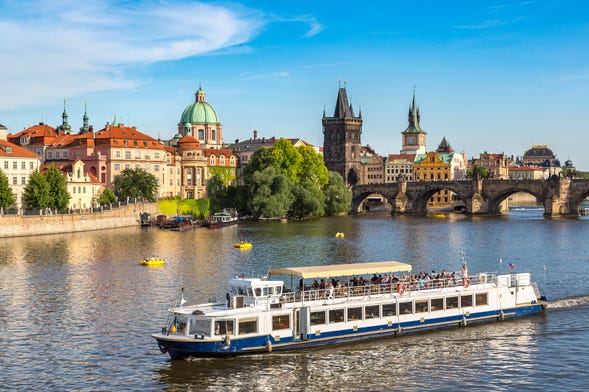 Hour Long Cruise on the River Vltava, Prague