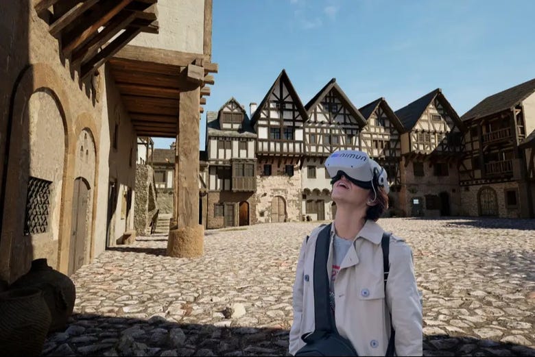 Viendo la Praga medieval con gafas de realidad virtual