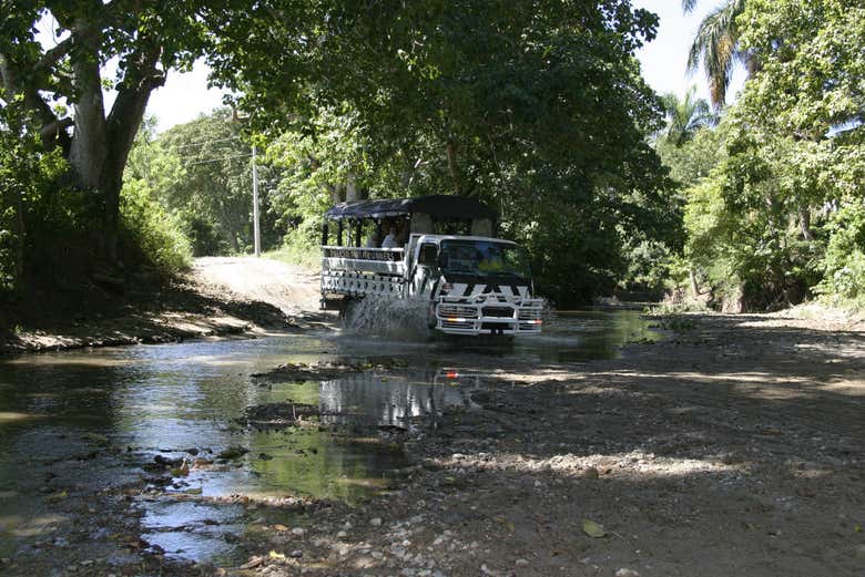 Tourist truck for the tour