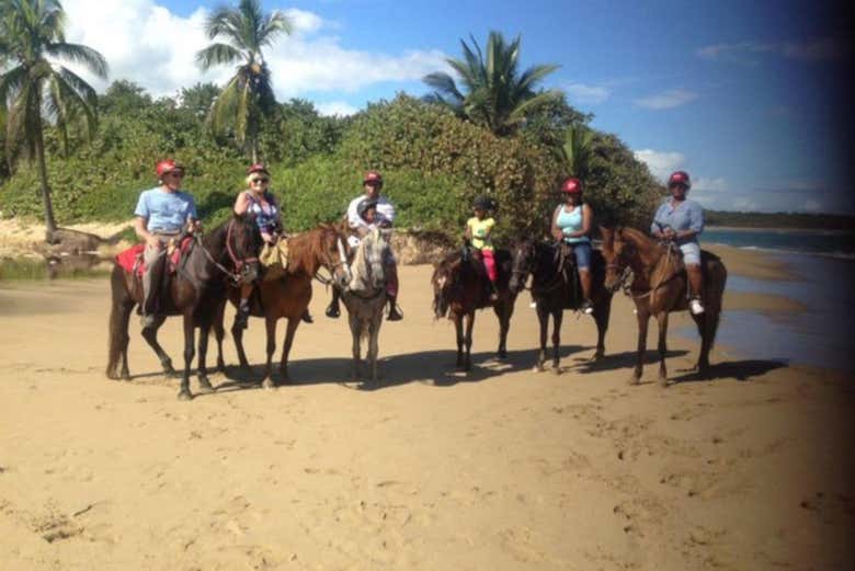 Listo para el paseo en caballo