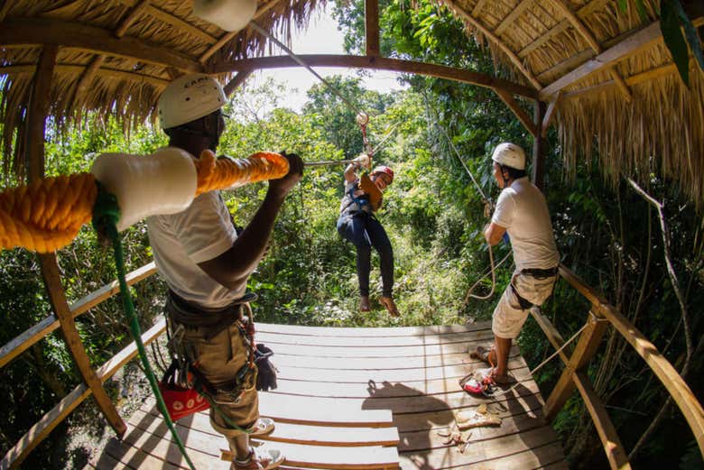 Zip line a Samaná