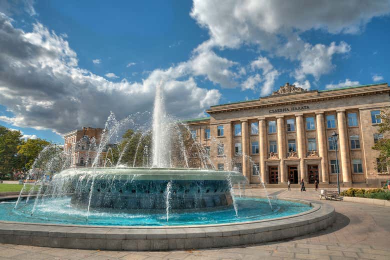 A fountain in Ruse