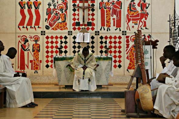 Messe à l'abbaye de Keur Moussa