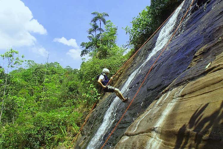 Abseiling in Kitulgala