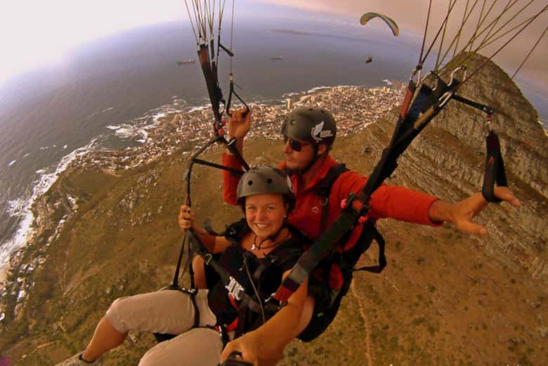 Vuelo en parapente en Ciudad del Cabo