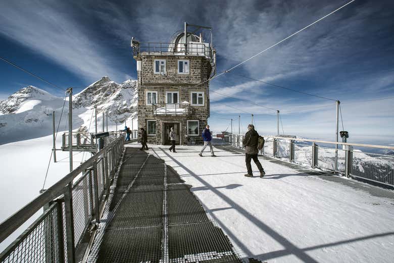 La terrazza dell'osservatorio Sphinx