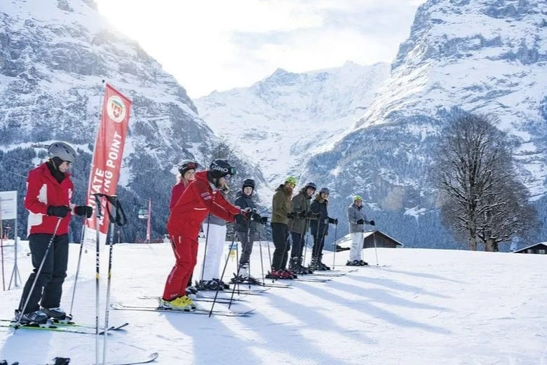 Taking in the Swiss Alps