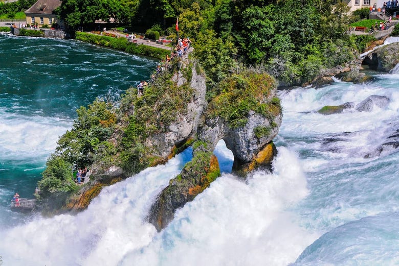 The Rhine Waterfalls in Northern Switzerland