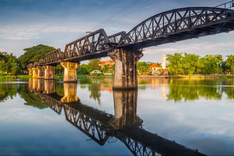 Visit the iconic bridge on River Kwai