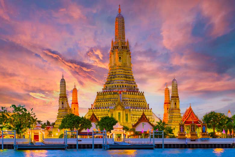 Wat Arun al atardecer