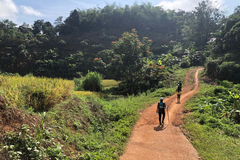 During the trek through Chiang Rai