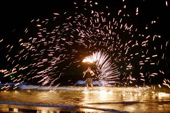 Full Moon Party en la playa de Koh Phangan