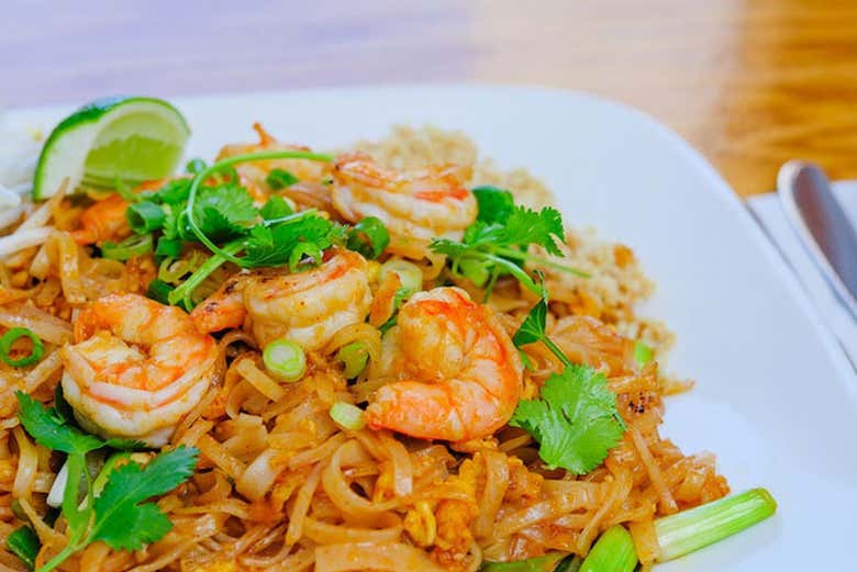 Delicious pad thai 