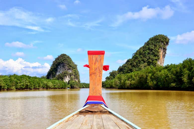 Paysage de mangrove à Krabi