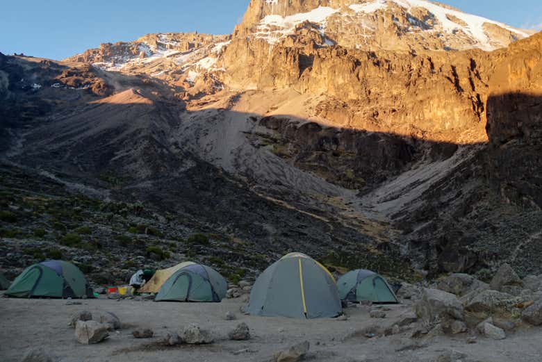 Sunrise at the Kibo camp