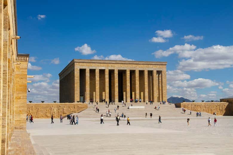 See the Ataturk Mausoleum in Ankara