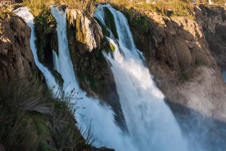 Taking in the Lower Düden Waterfall