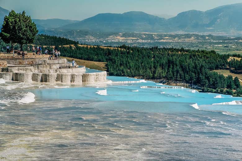 Panoramic views of Pamukkale