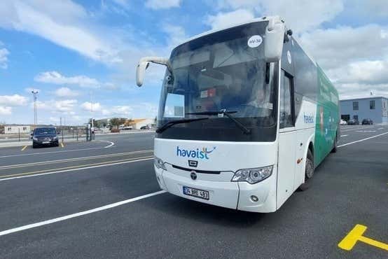 Vehículo para el transfer desde el aeropuerto