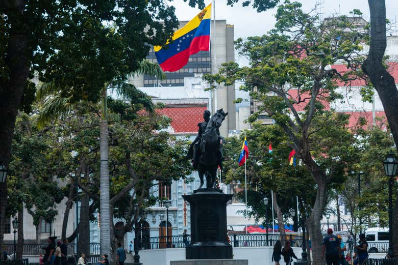 Check out Bolivar Square in Caracas